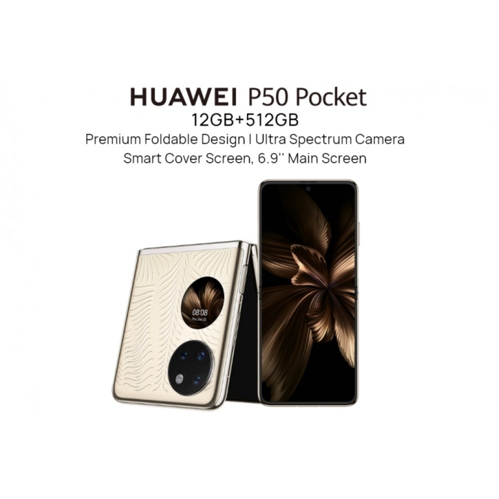 HUAWEI P50 Pocket | 8+256 GB| Exquisite Foldable Smartphone